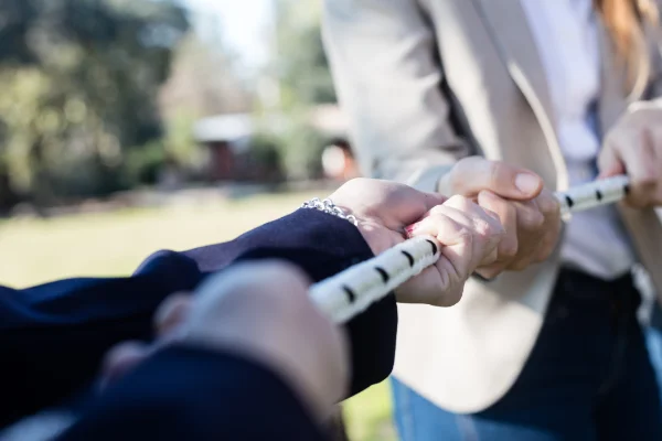 An einem Strang ziehen